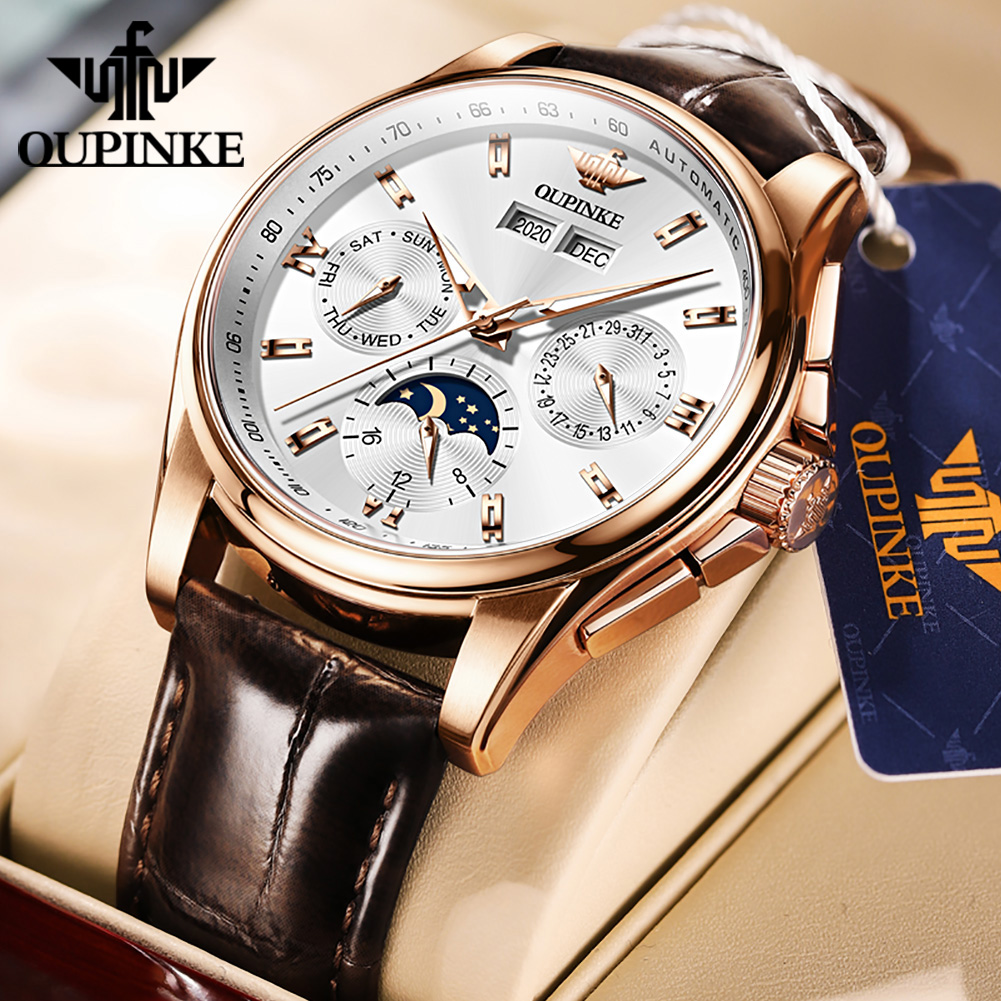 ساعات OUPINKE للرجال كاجوال بح - مراجعة Anti-Magnetic Watch وسعره