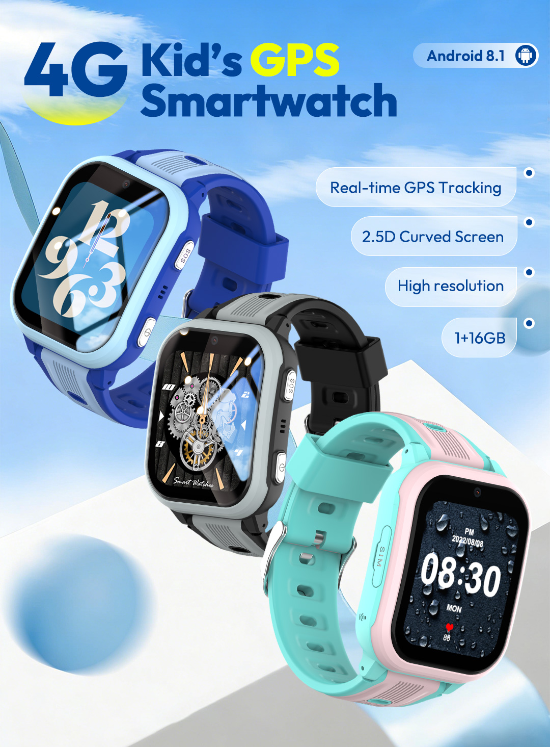 ساعة ذكية KT41 - ساعة أطفال بخ - مراجعة Smartwatch Watches Boys وسعره