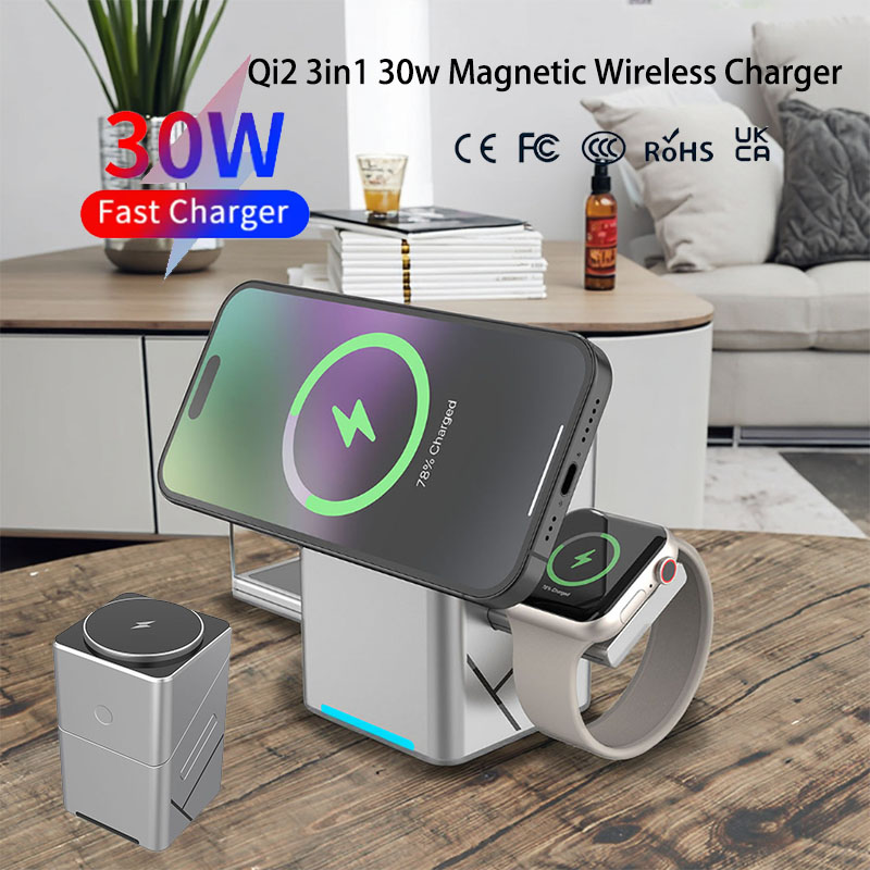 شاحن لاسلكي متعدد الوظائف 3 في - مراجعة Smartwatch Watches Xiaomi وسعره