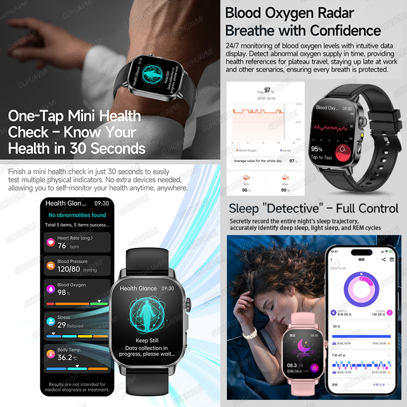 ساعة ذكية صحية جديدة 2026 مع ق - مراجعة Smartwatch Watches Gift For Women وسعره