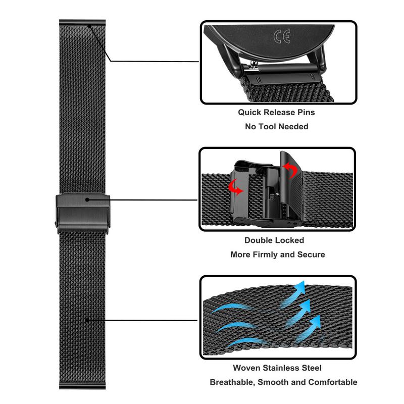 حزام الفولاذ المقاوم للصدأ للس - مراجعة Fossil Watches Smartwatch Hybrid وسعره