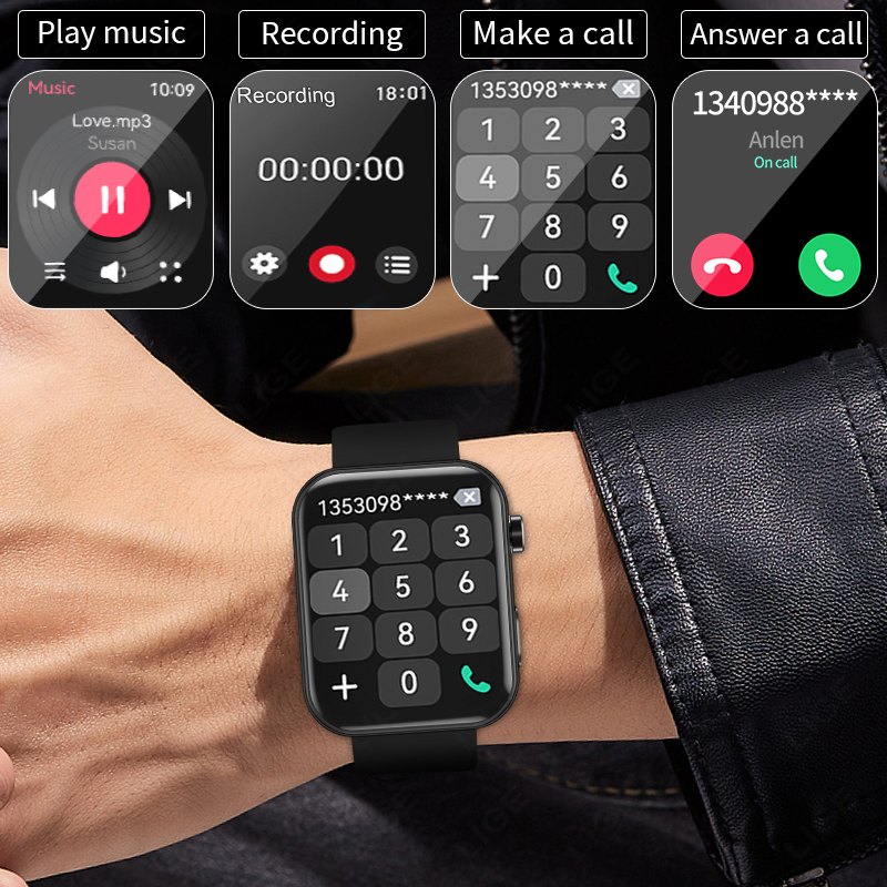 LIGE مع الكاميرا يمكن التقاط ا - مراجعة Smartwatch Latest Watches For Men وسعره