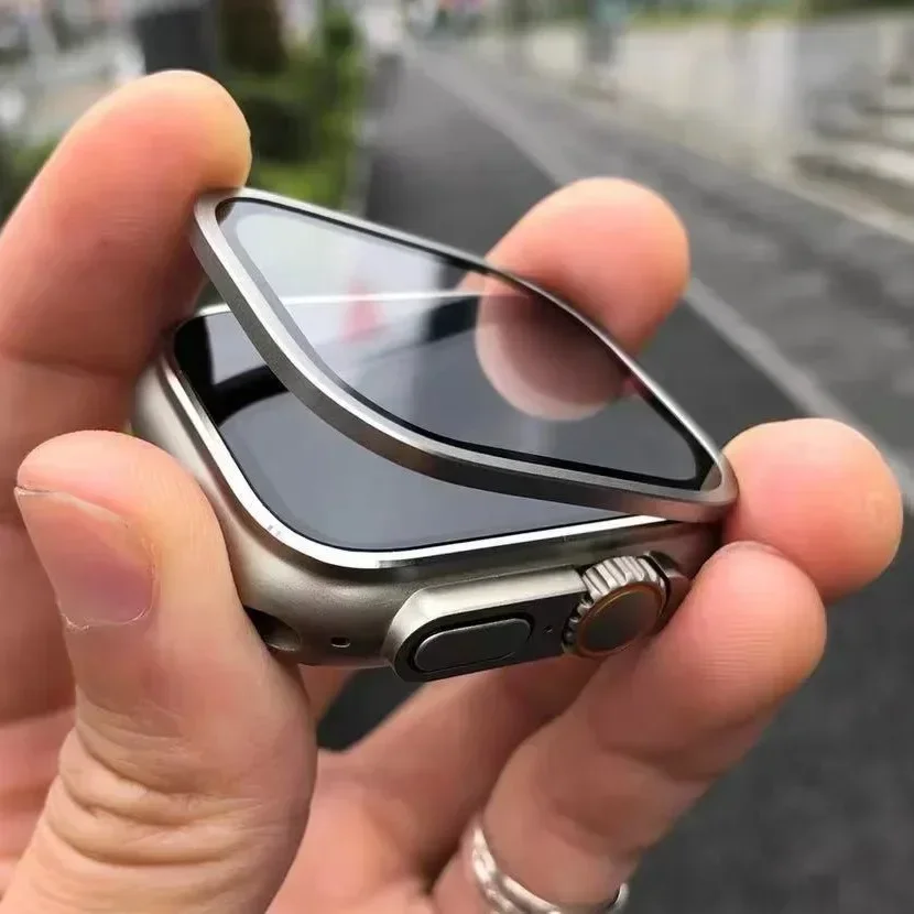 Aluminium Alloy Case+Tempered  - مراجعة Smartwatch Apple Watches For Men وسعره