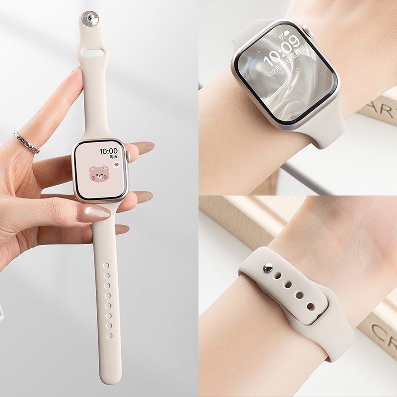 حزام سيليكون نحيف لساعة أبل ال - مراجعة Smartwatch Slim Watches For Men وسعره