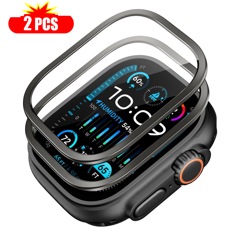 2 قطعة الزجاج المقسى لساعة أبل - مراجعة Smartwatch Watches Gift For Women وسعره