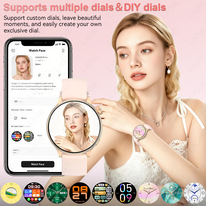 ساعة ذكية نسائية أنيقة من LIGE - مراجعة Smartwatch Stylish Watches For Women وسعره