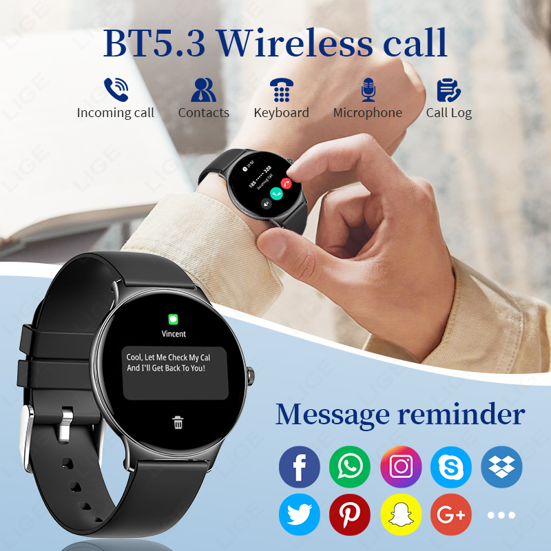 ساعة ذكية نسائية أنيقة فائقة ا - مراجعة Smartwatch Watches Gift For Women وسعره