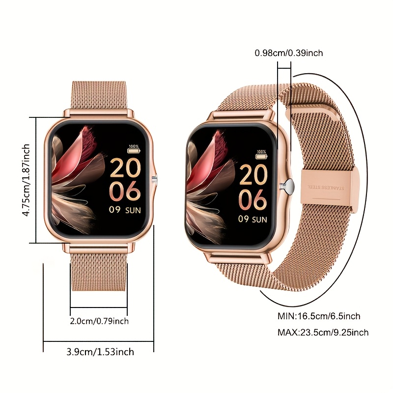 ساعة ذكية بشاشة لمس كاملة للرج - مراجعة Smartwatch Stylish Watches For Women وسعره
